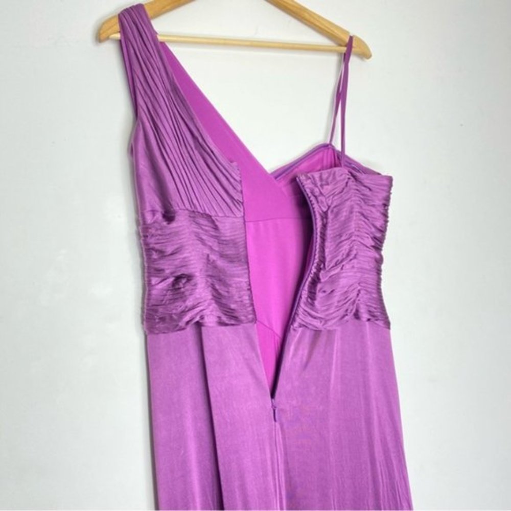 BCBGMaxaria One Shoulder Nikita Maxi‎ Dress Women Size Medium - Picture 6 of 9